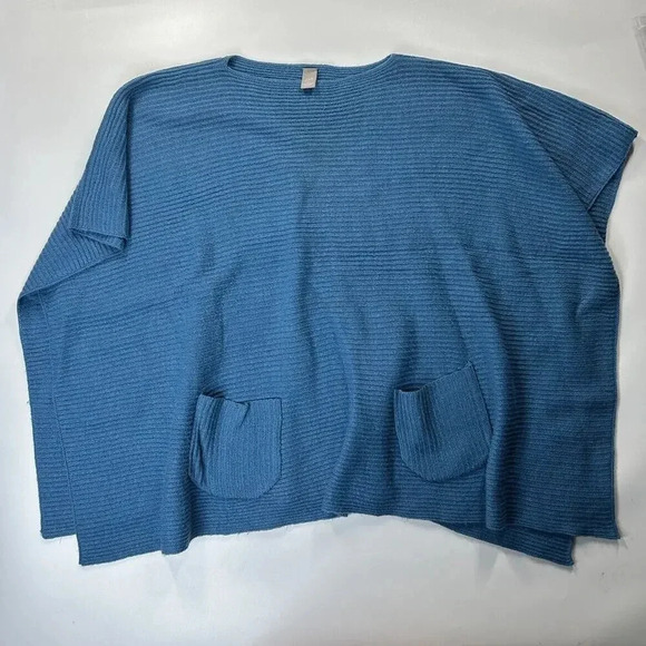 J. Jill Poncho Sweater One Size Acrylic Wool Blend Oversized Knit Lagonlook - Picture 1 of 7
